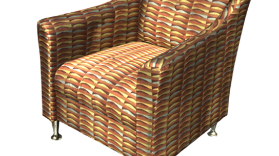 Orange armchair