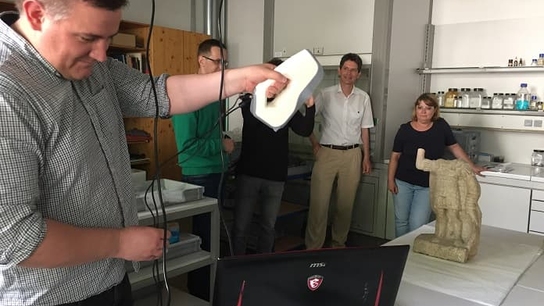 Historical preservation of ancient artifacts and archeological sites via AR with Artec