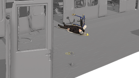 Dutch Police mock crime scene