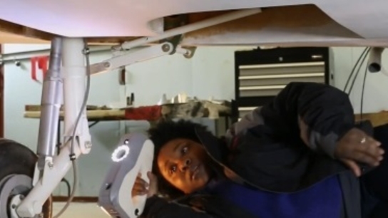 Reverse engineering with Artec Eva helps build landing gear doors of Italian 1955 Falco airplane