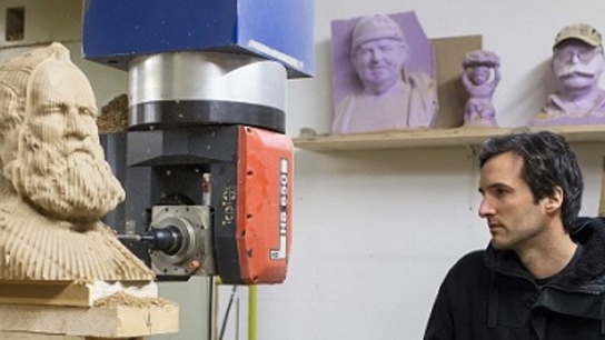 Sculptor talks about combining craftsmanship and 3D technology for the #WOODVETIA campaign
