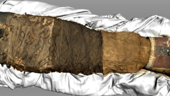 Egyptian mummy turned into 3D model with 3D scanning and computed tomography