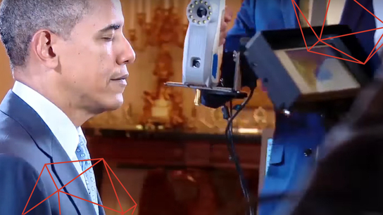 A presidential portrait: 3D scanning Barack Obama
