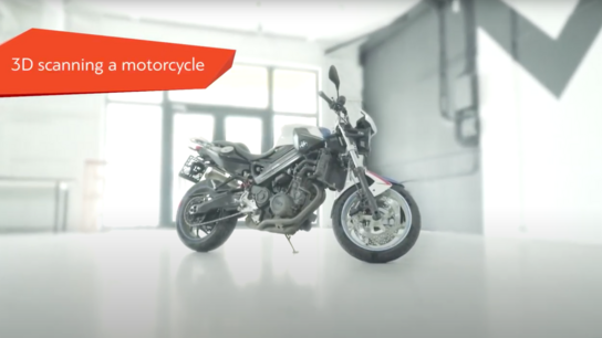 Creating a precise motorbike 3D model with Artec Eva + Space Spider