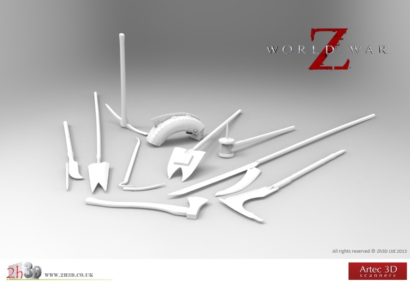 Object 3D scans for World War Z